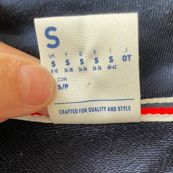 Reebok Womens Jacket & Pant Tracksuit Elastic Waist Logo Trim Size S Blue - Picture 10 of 11